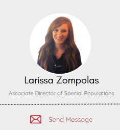 Larissa Zompolas Associate Director of Special Populations